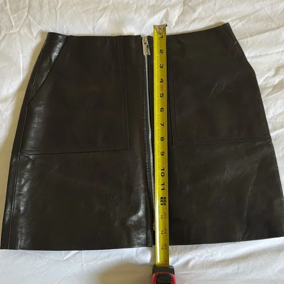 Anine Bing Lamb Leather Skirt XS - Picture 9 of 9